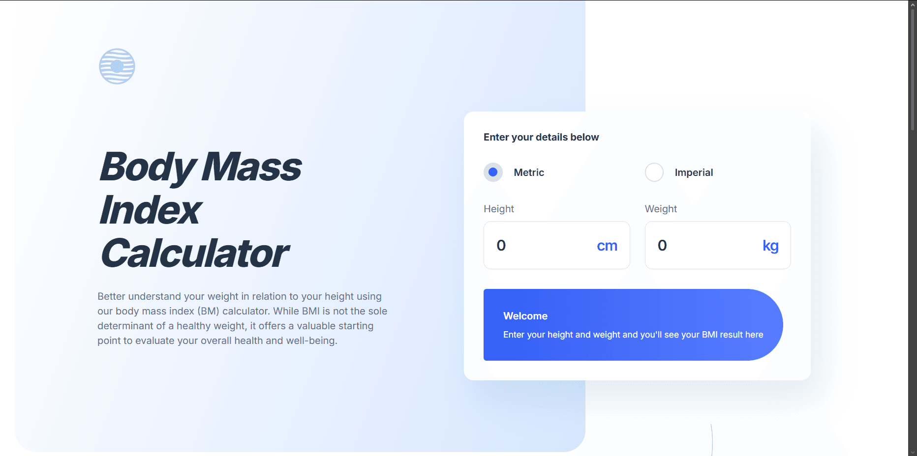 Thumb do projeto Calculadora de IMC